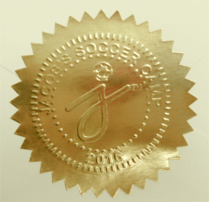 40ea. Glossy Gold Foil Embossing Labels - Embossing Labels