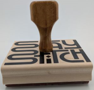 Traditional Rubber Stamp with up to 16 lines of text and up to 6in. in width.